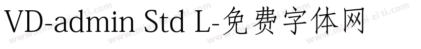 VD-admin Std L字体转换